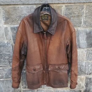 Avirex G 8 Men's Brown Leather Bomber Jacket